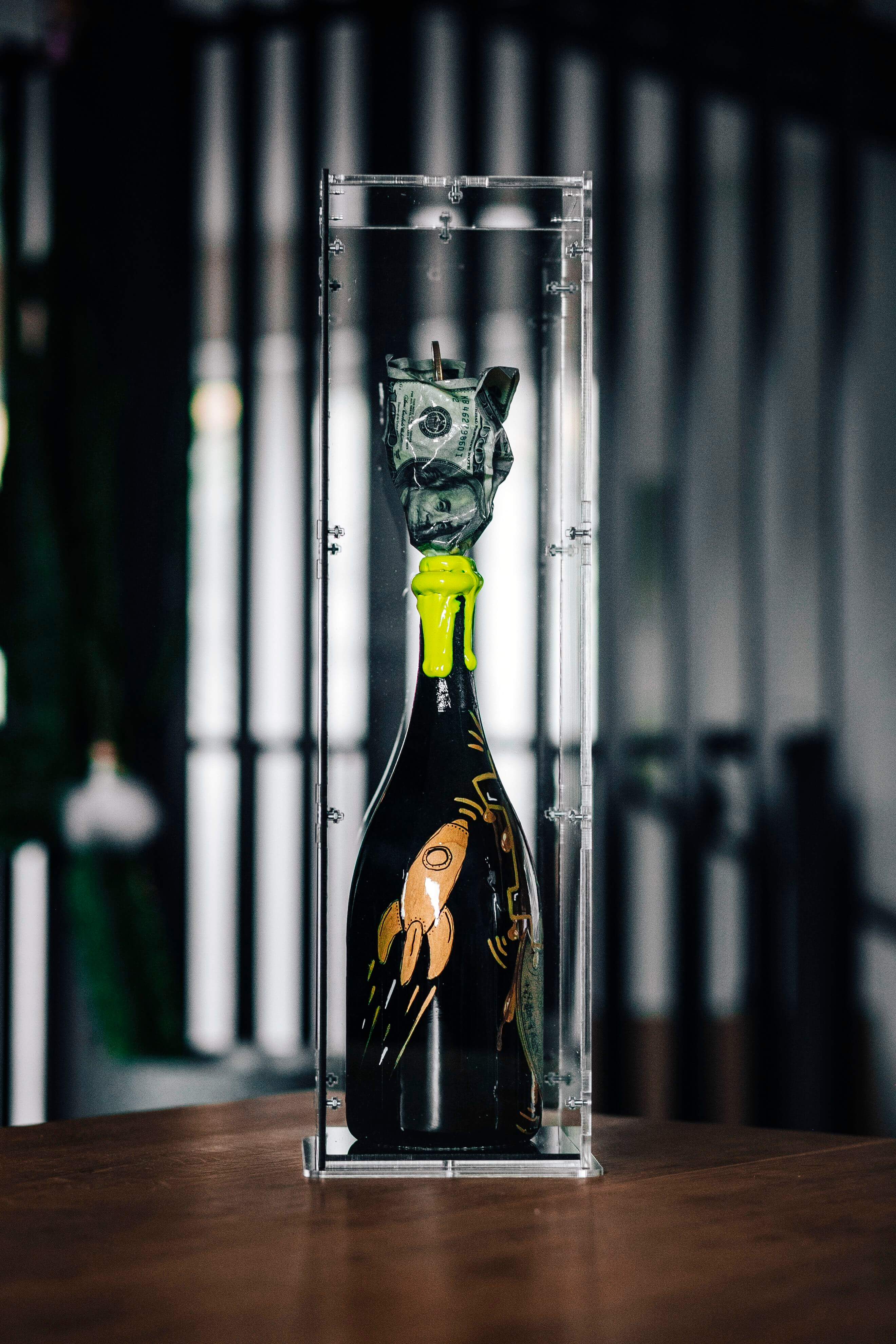 Bitcoin Bottle "to the moon"