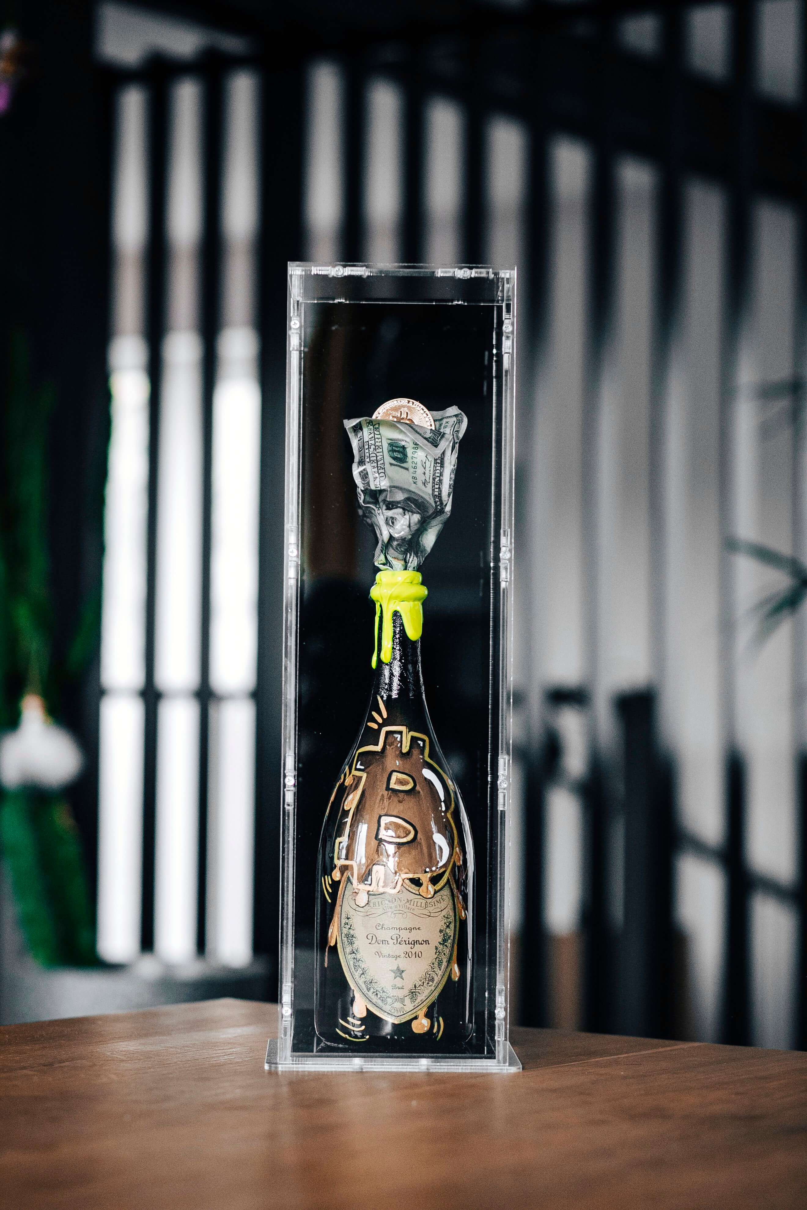 Bitcoin Bottle "to the moon"