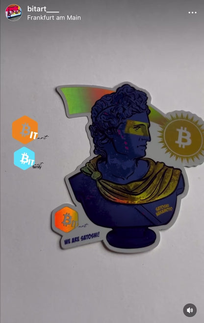 Bitart holographic art stickers